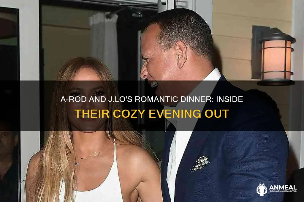 a-rod and jlo dinner