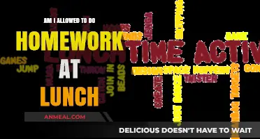 Maximizing Lunch Breaks: Homework or Relaxation?