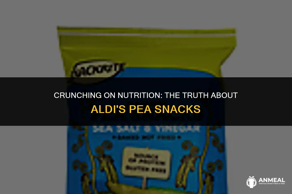 are aldi pea snacks healthy