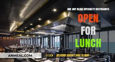 Exploring Bliss: Are Specialty Restaurants Open for Lunch?