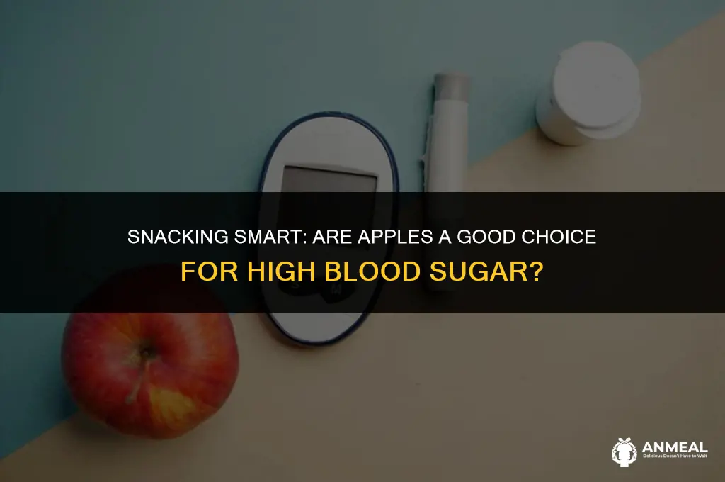 are apples a good snack if your sugar is high