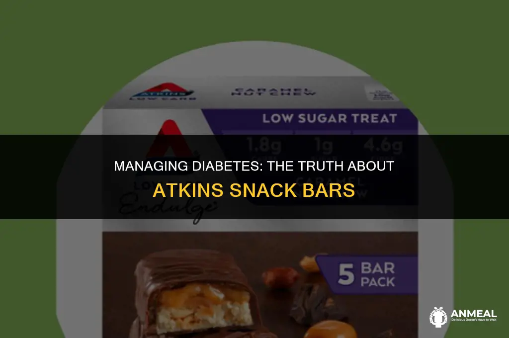 are atkins snack bars good for diabetics