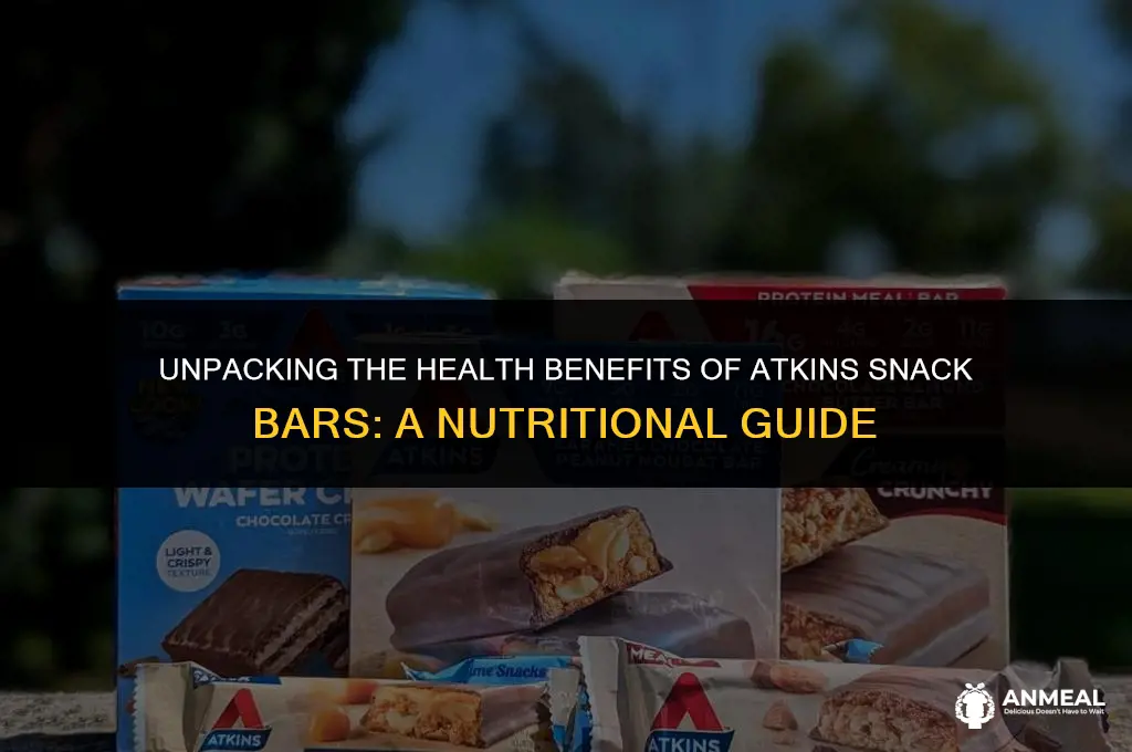 are atkins snack bars good for you