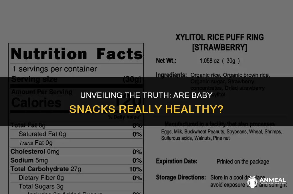 are baby snacks healthy