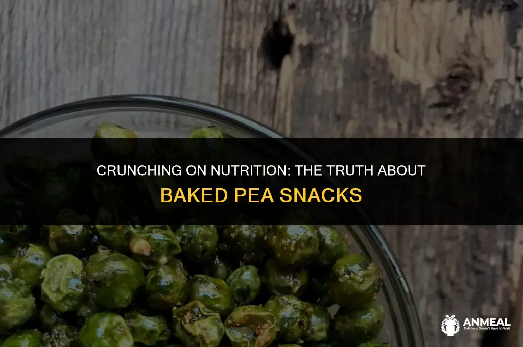 are baked pea snacks healthy