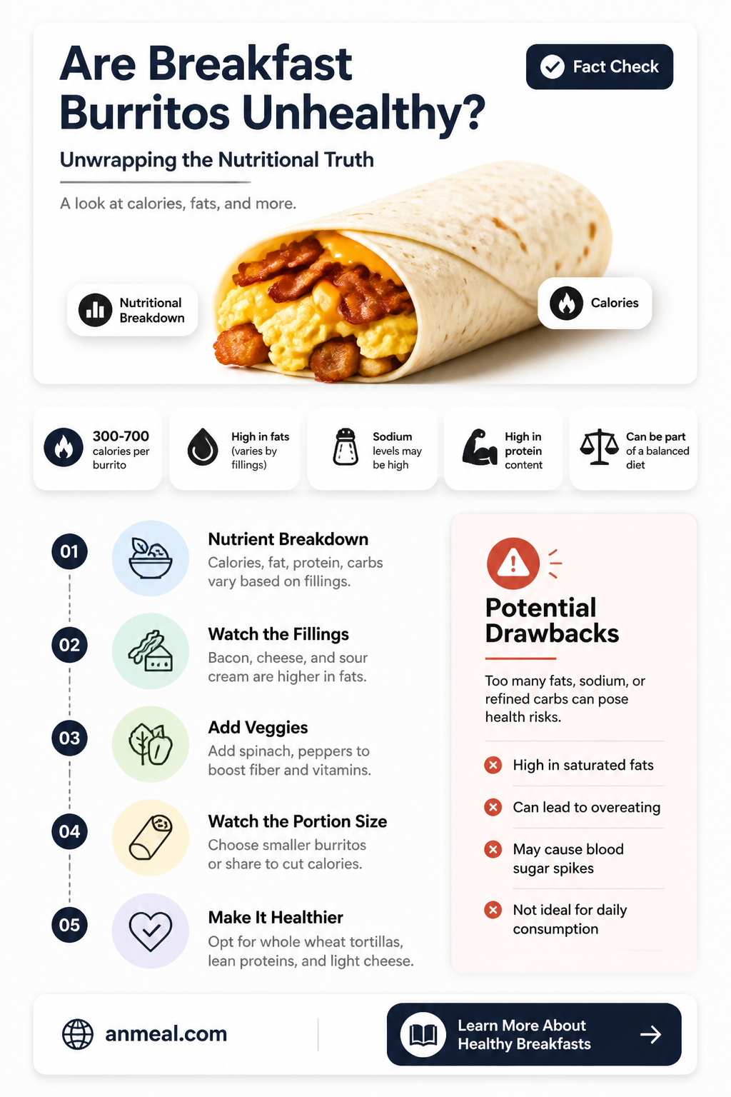are breakfast burritos unhealthy