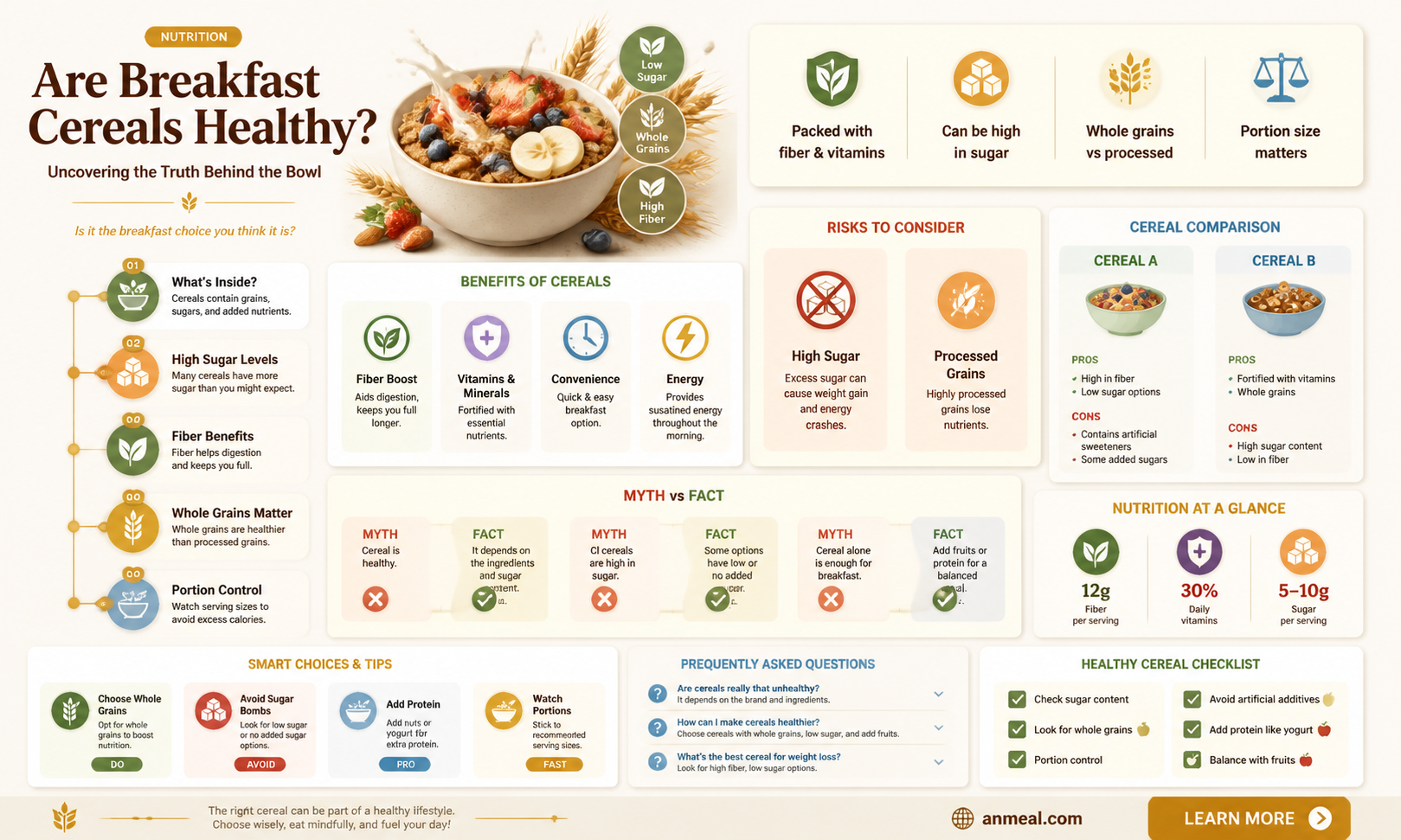 are breakfast cereals halthy