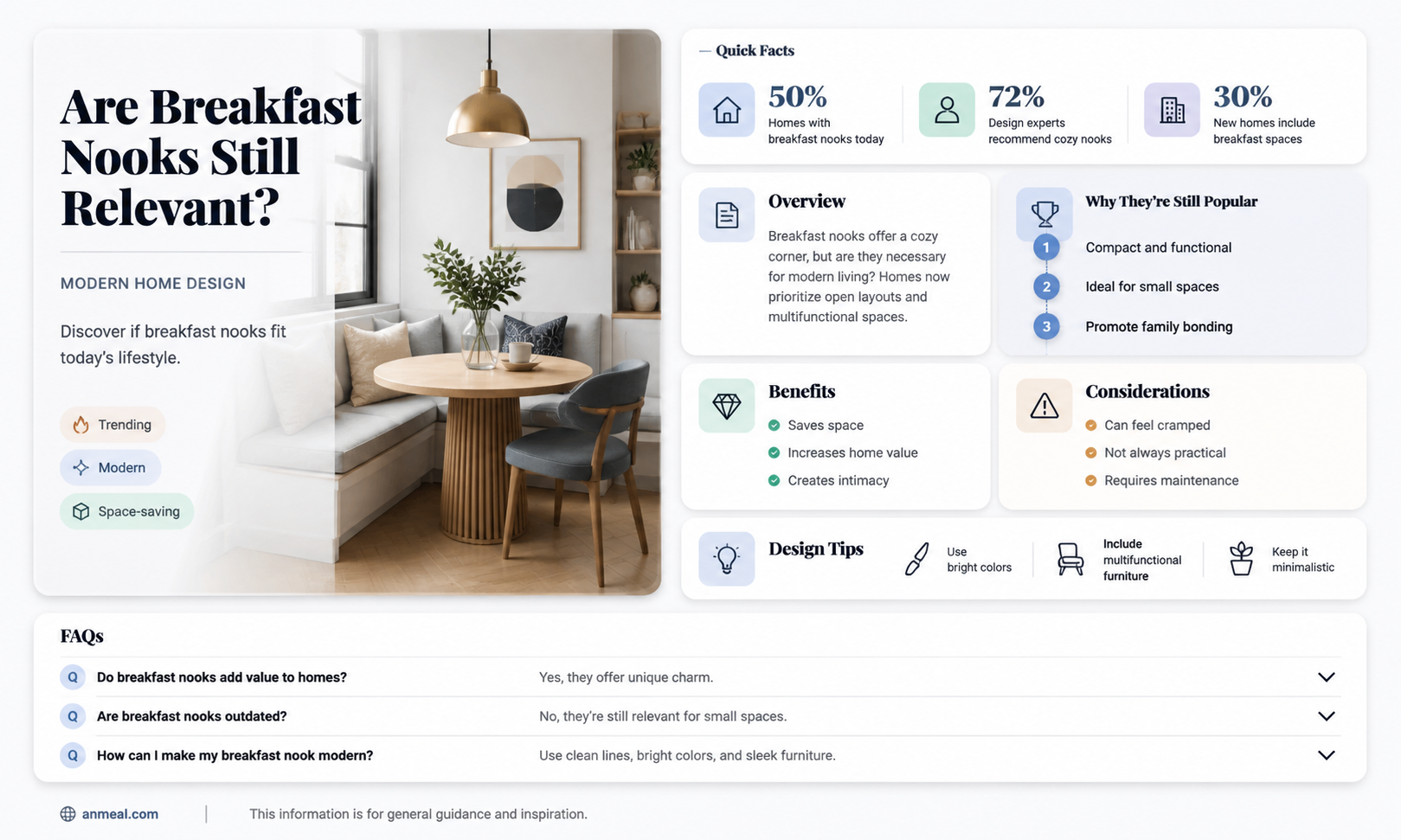 are breakfast nooks outdated