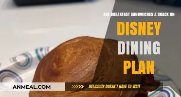 Disney Dining Plan: Breakfast Sandwiches as Snacks?