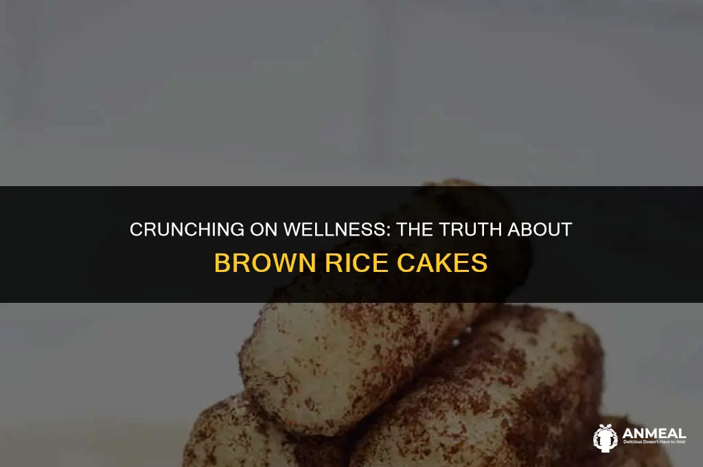 are brown rice cakes a healthy snack