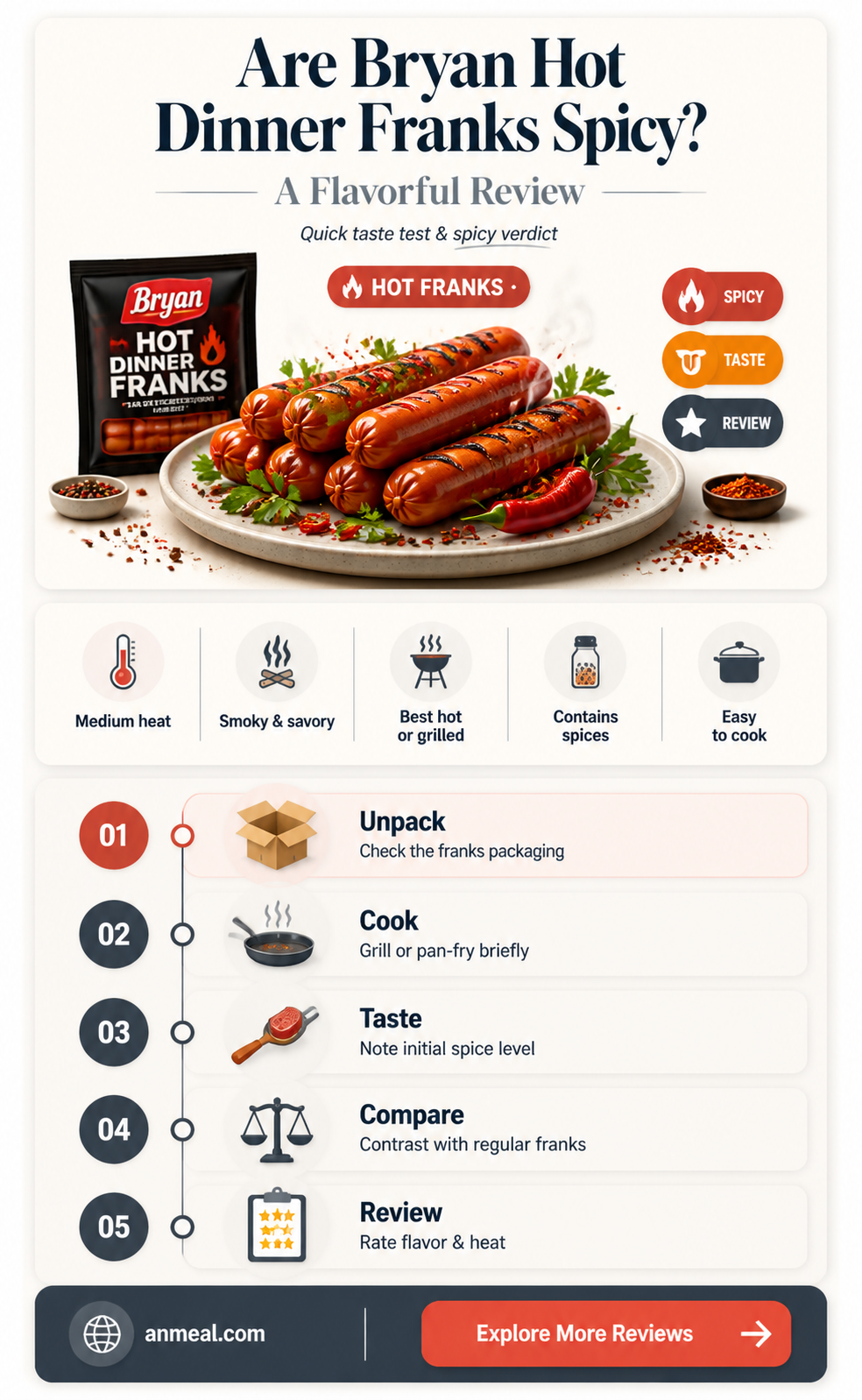are bryan hot dinner franks spicy
