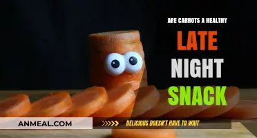 Crunching on Carrots: A Nutritious Late-Night Snack Option