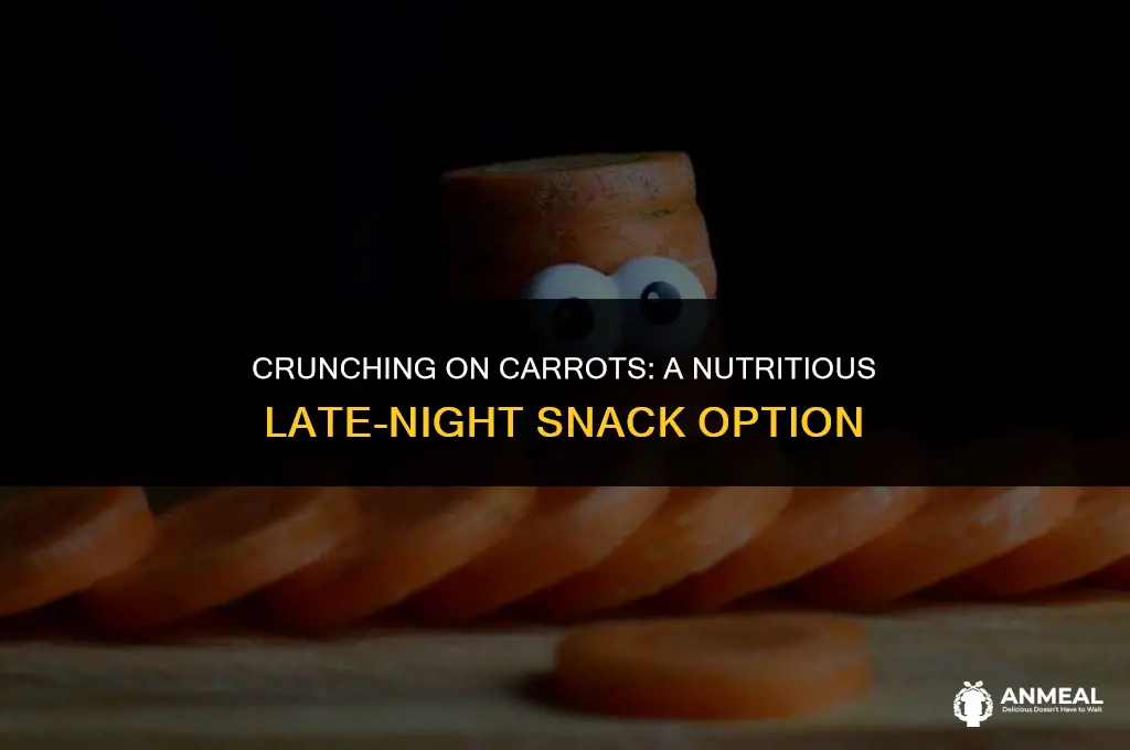are carrots a healthy late night snack