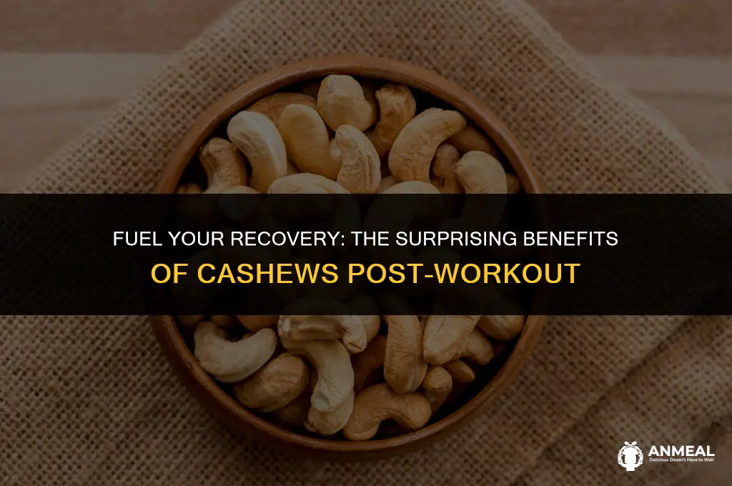 are cashews a good post workout snack
