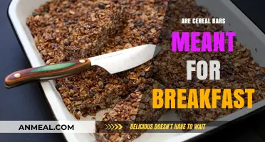Cereal Bars: A Healthy Breakfast Option?