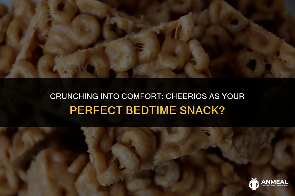 are cheerios a good bedtime snack