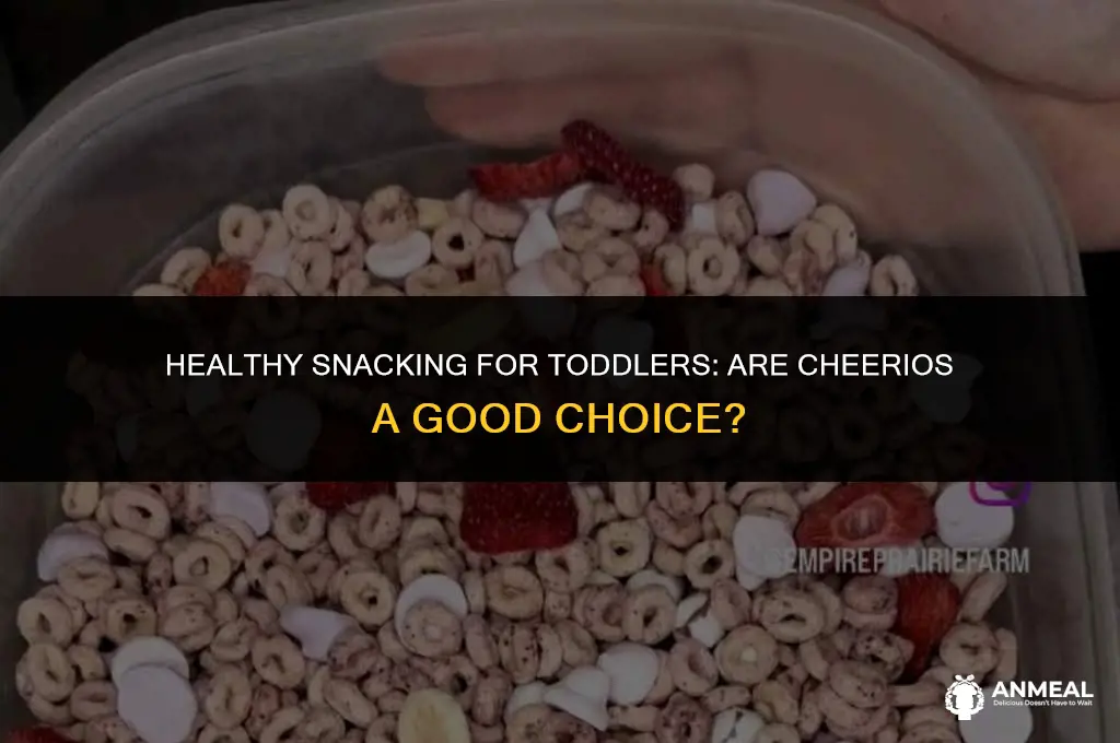 are cheerios a good snack for toddlers
