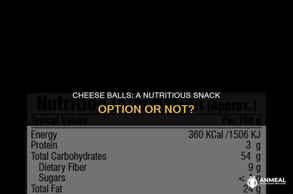 are cheese balls a healthy snack