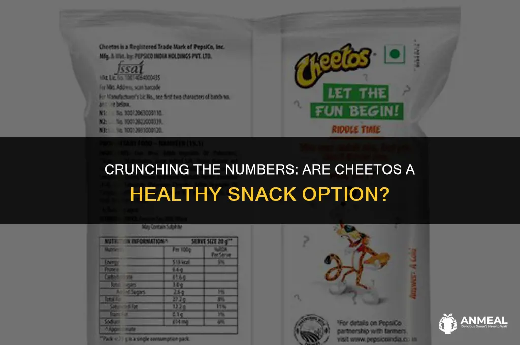 are cheetos a healthy snack