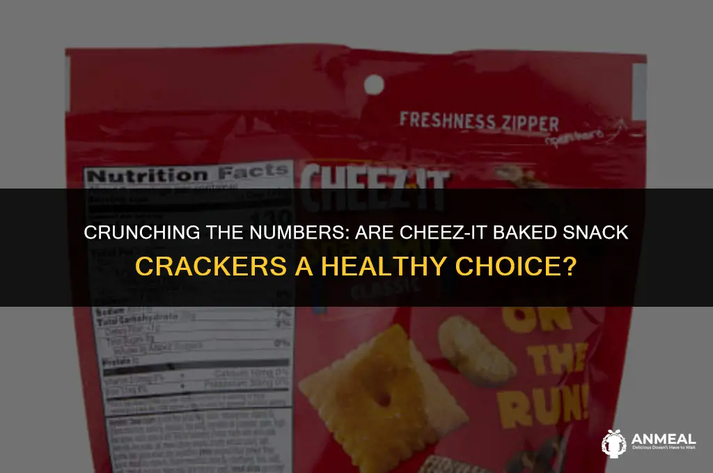 are cheez it baked snack crackers healthy