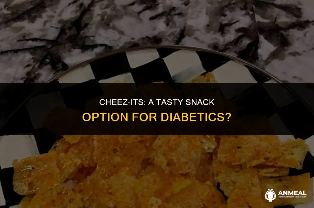 are cheez its a good snack for diabetics to eat