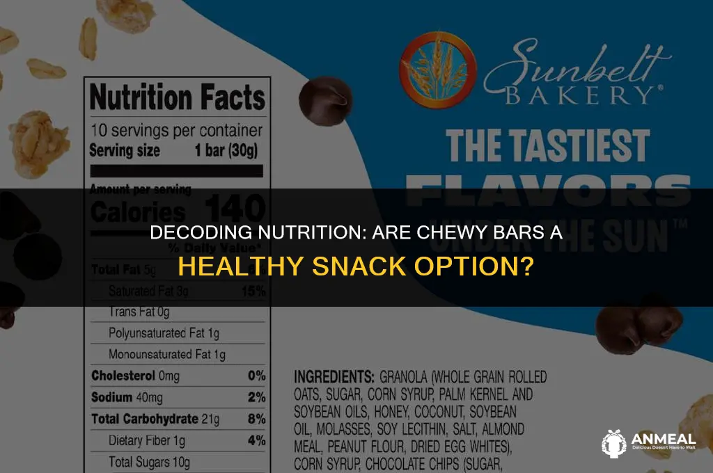 are chewy bars a healthy snack