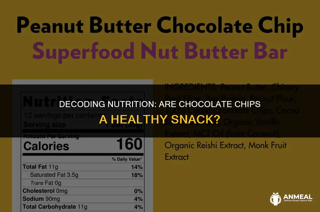are chocolate chips a healthy snack