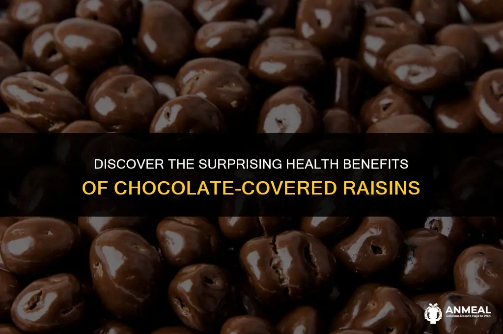 are chocolate covered raisins a healthy snack