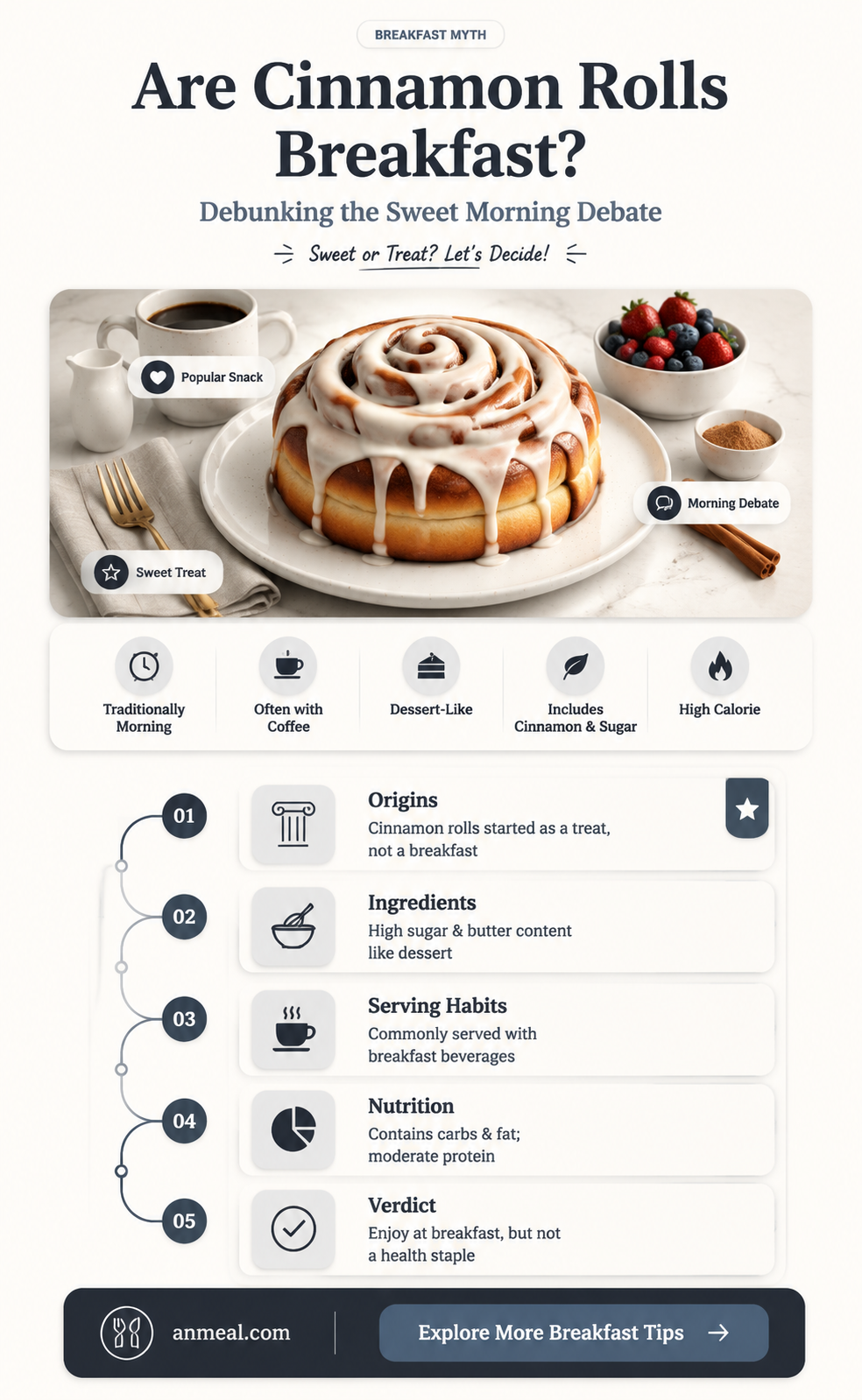 are cinnamon rolls breakfast