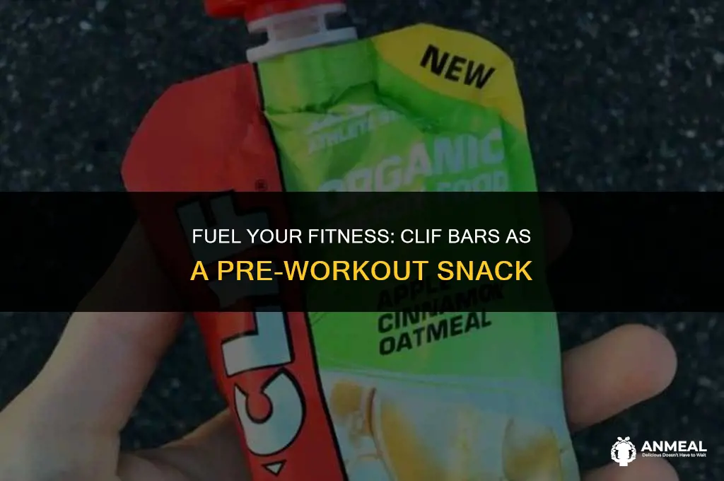 are clif bars a good pre workout snack