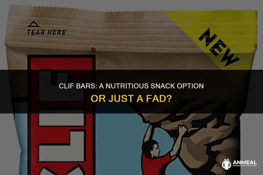 are clif bars a healthy snack