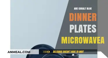 Can Cobalt Blue Dinner Plates Safely Go in the Microwave?