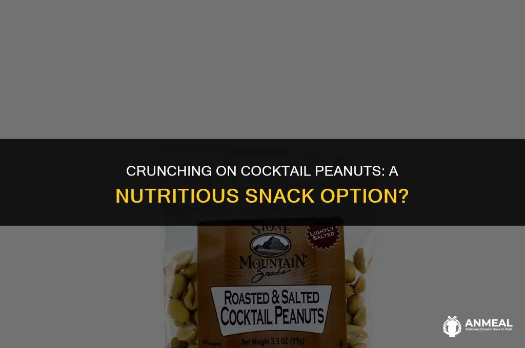 are cocktail peanuts a healthy snack