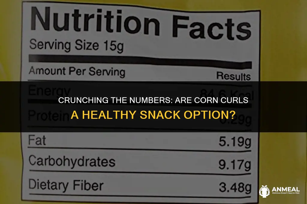 are corn curls a healthy snack