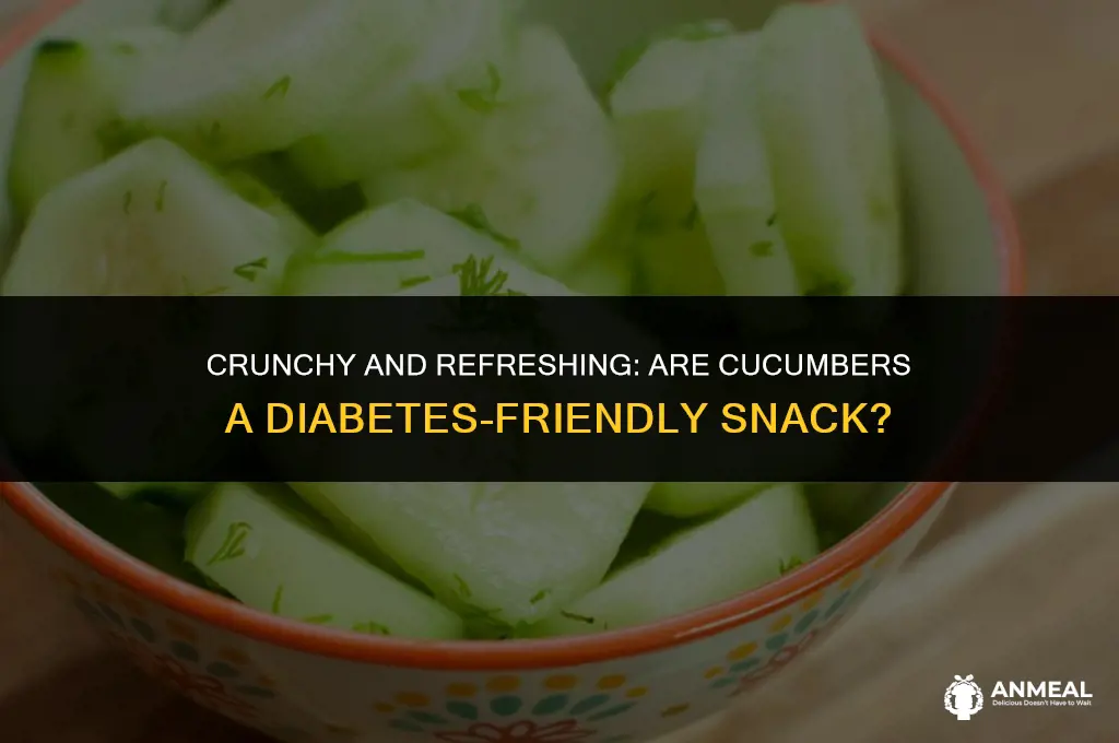 are cucumbers a good snack for diabetics