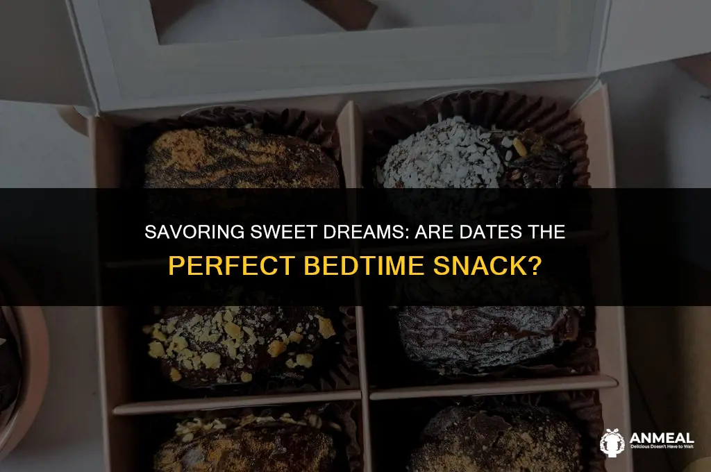 are dates a good bedtime snack