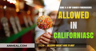 Are Dime-a-Dip Dinner Fundraisers Allowed in California Schools?