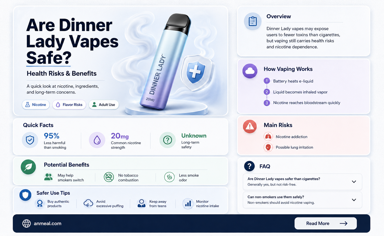 are dinner lady vapes safe