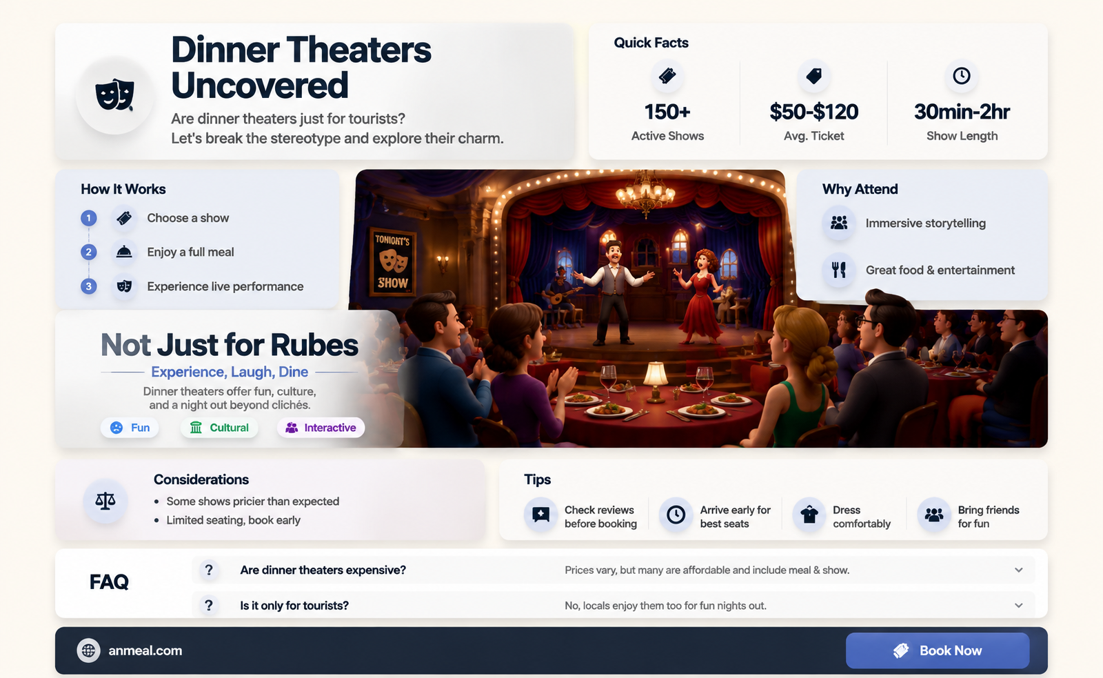 are dinner theaters for rubes