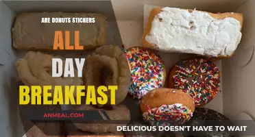 Donut and Sticker Enthusiasts: All-Day Breakfast Delights