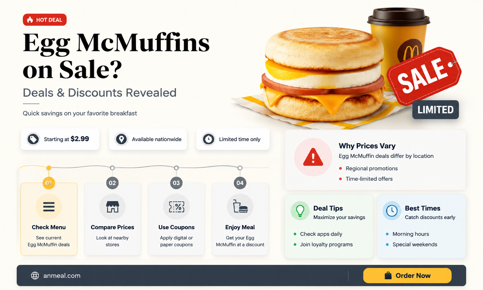 are egg mcmuffins on sale