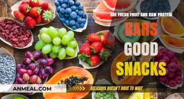 Fresh Fruit and Raw Protein Bars: Healthy Snack Options?