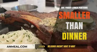 Friday Lunch vs. Dinner: Are Portions Really Smaller at Midday?