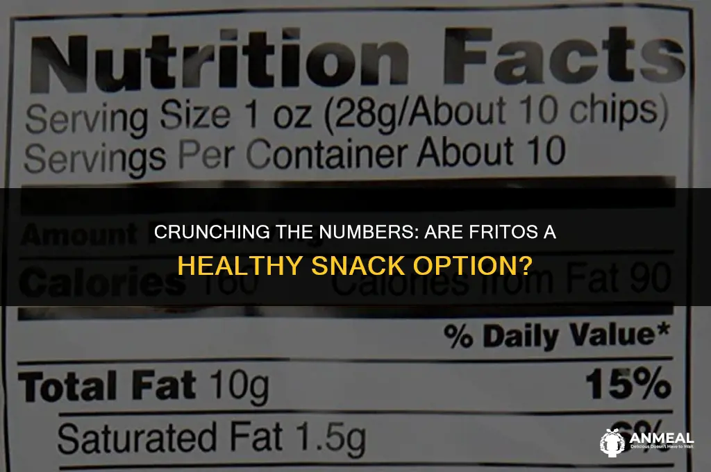are fritos a healthy snack