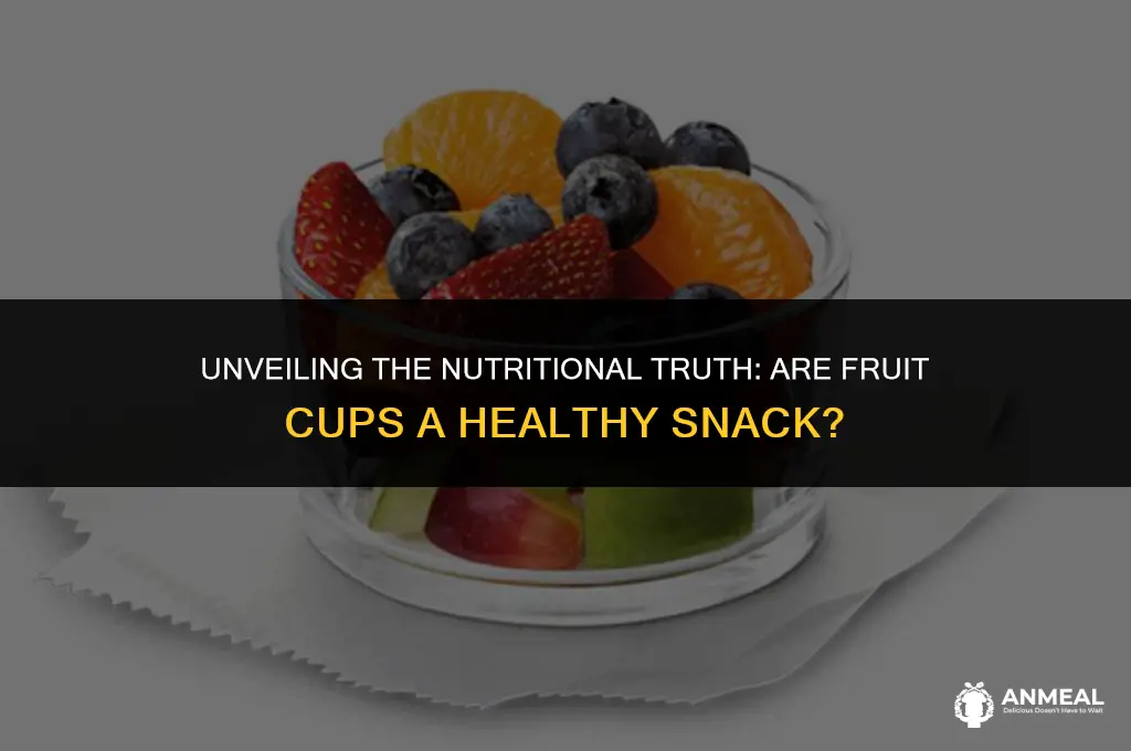 are fruit cups a healthy snack