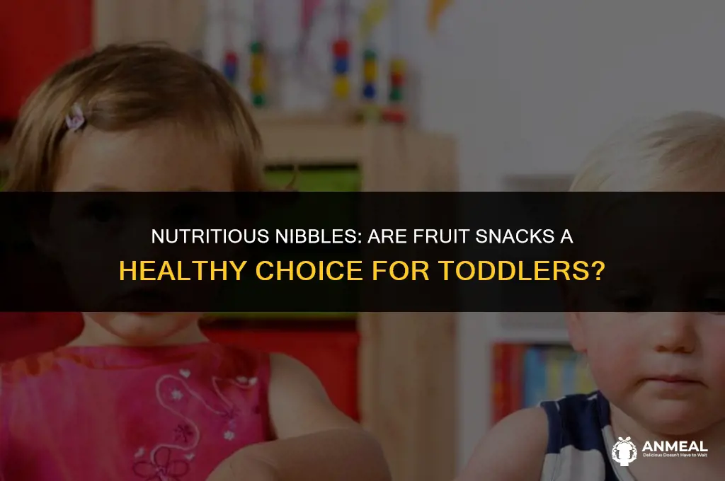 are fruit snacks good for toddlers