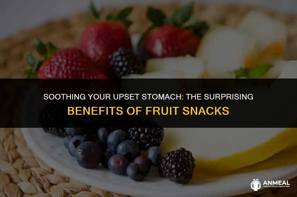 are fruit snacks good for upset stomach