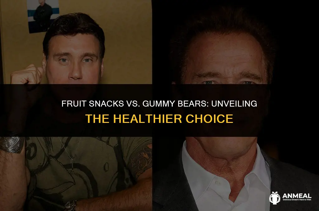 are fruit snacks healthier than gummy bears