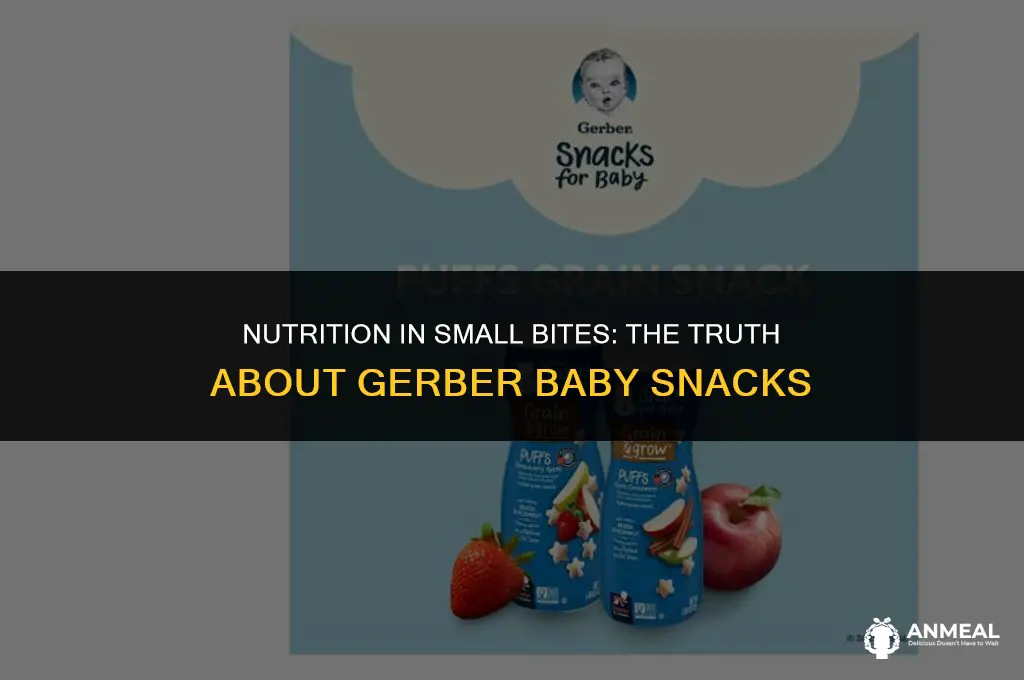 are gerber baby snacks healthy
