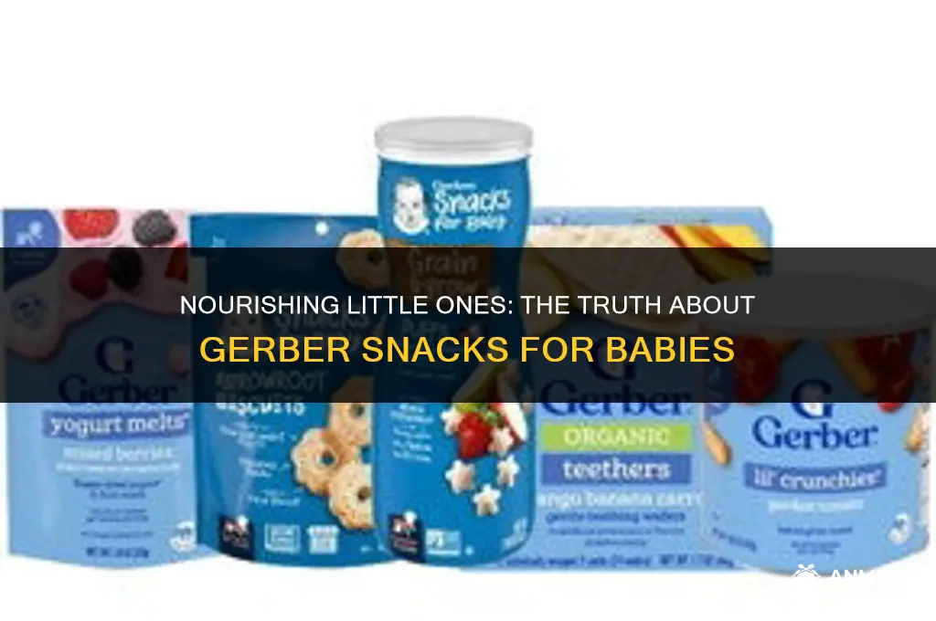 are gerber snacks good for babies